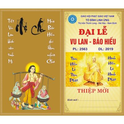 Thiệp Mời Lễ Vu Lan Báo Hiếu